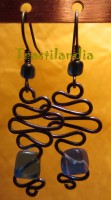 Pendientes alambre azulón