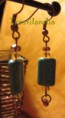 Pendientes turquesa y cristalitos